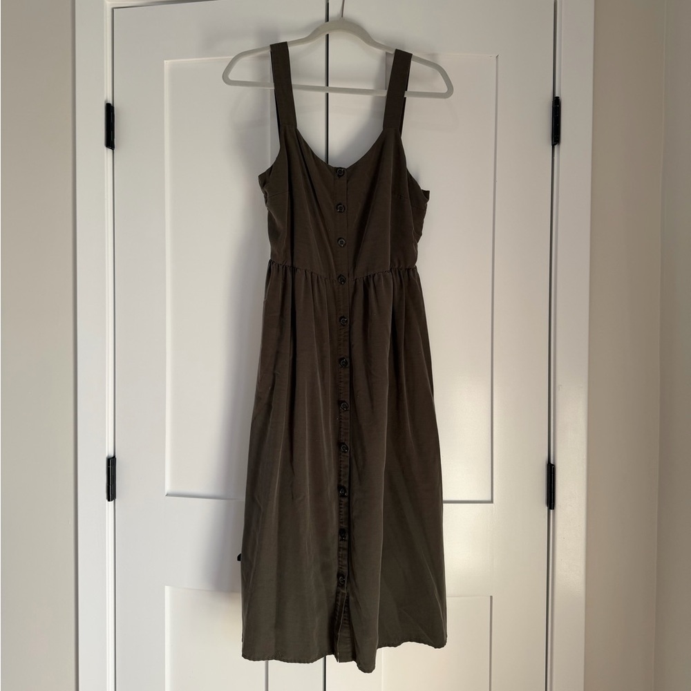 Nicole Miller Dark Brown Midi Dress